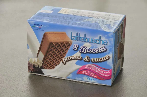 BISCOTTO PANNA CACAO LATTEBUSCHE 8PZ 400GR