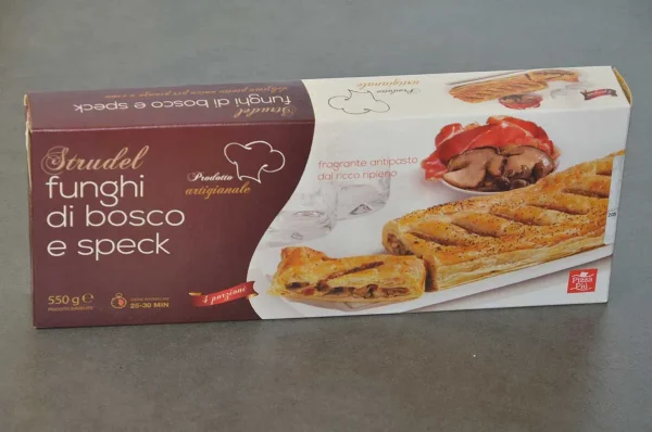 STRUDEL TRENTINO FUNGHI E SPECK 550GR