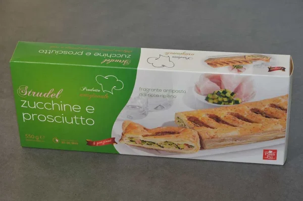 STRUDEL ZUCCHINE/PROSCIUTTO 550GR