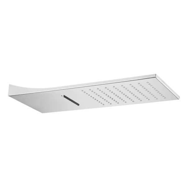 00810 – Soffione muro Pegasus due getti in acciaio inox ispezionabile