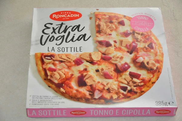 PIZZA EXTRAVOGLIA LA SOTTILE TONNO E CIPOLLA 385GR