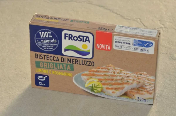 BISTECCA DI MERLUZZO GRIGLIATA LIMONE E ROSMARINO FROSTA 250GR