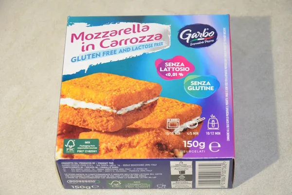 MOZZARELLA IN CARROZZA S/GLUTINE S/LATTOSIO 150GR