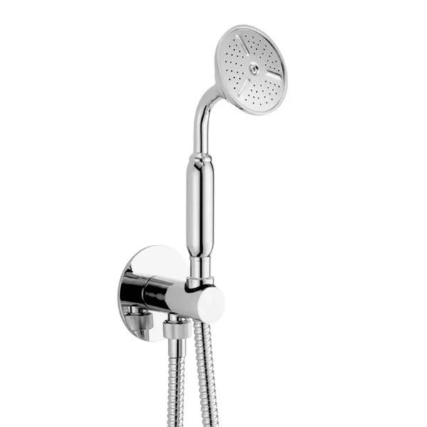04362 – Presa acqua con supporto ad inserto, flessibile e doccetta Atena