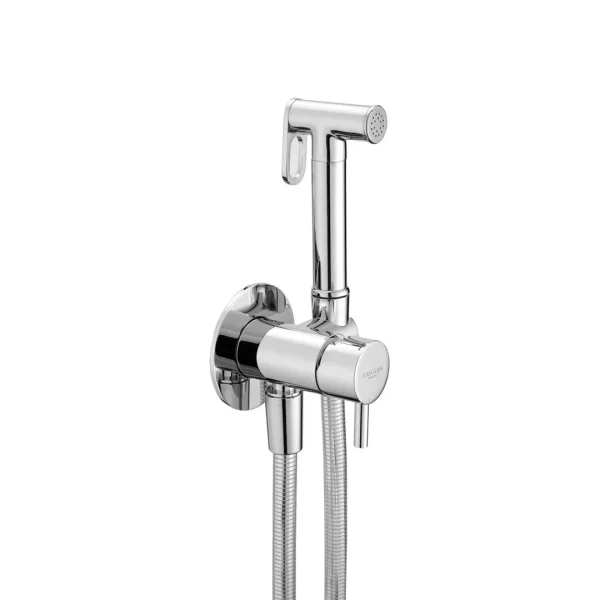 04610 – Kit doccetta tonda shut-off con miscelatore, flessibile cm 120