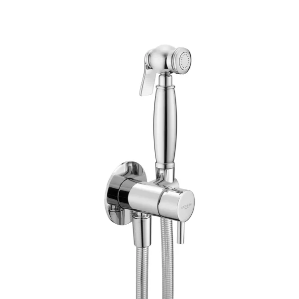 04615 – Kit doccetta classica shut-off con miscelatore, flessibile cm 120