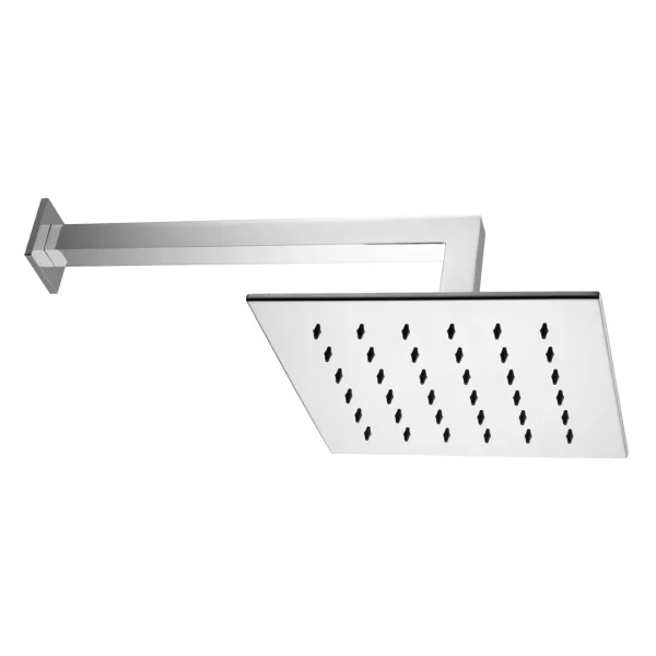 07220 – Braccio doccia con soffione Felis in acciaio inox mm 200×200