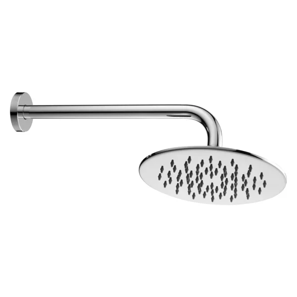 07520 – Braccio doccia con soffione Felis in acciaio inox mm Ø 200