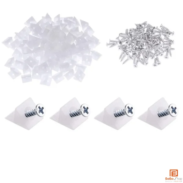 Fermaschiena Cunei Fissaggio Cassetti Ripiani – Vite Premontata Kit 50 o 100