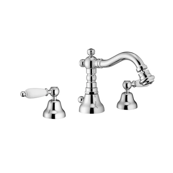 12155 – Batteria bidet bocca girevole con scarico