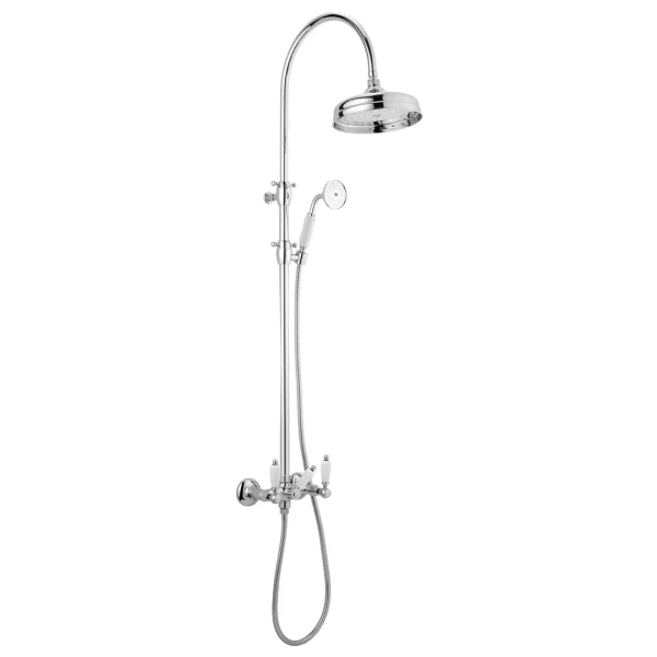 12286 – Colonna doccia completa di doccia esterno deviatore integrato