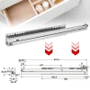 Coppia Guide 430mm Chiusura Soft Componenti di Ricambio per Mobili Ninka Estrazione Totale Spessore Panello 18/19mm Capacita di Carico 25kg in Acciaio - immagine 3