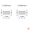 Euroviti TSP 6,3 mm x Cerniere Guide cassetti Assemblaggio Mobili 100 o 500 - immagine 2
