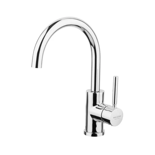 23114 – Monocomando lavabo canna alta con piletta click-clack