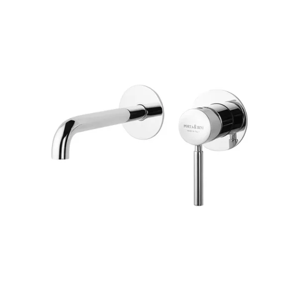 23128 – Monocomando lavabo a muro connessione ponte L 200 mm