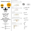 Eccentrico a Spirale Clock Ø25 co Foratura Minima Per Carichi Pesanti e Anti-Allentamento da Vibrazioni Facile da Montare e Smontare - immagine 3