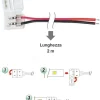 Connettore Striscia LED di Larghezza 8mm Cavo 2 Metri Collegamento Rapido Senza Saldature - immagine 3