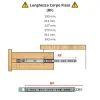 Guide Scorrevoli A Sfere H17mm Portata 15kg Cassetto Estrazione Parziale - immagine 2