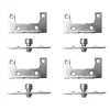 Gancio Laterale Supporto a Clip per Letto Kit 4pz Staffe per Binari Letto Elementi di Fissaggio per Telaio - immagine 4