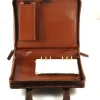 Cartella Organizer in Vera Pelle di Coccodrillo color tabacco - immagine 2