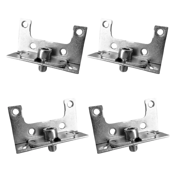 Gancio Laterale Supporto a Clip per Letto Kit 4pz Staffe per Binari Letto Elementi di Fissaggio per Telaio