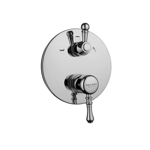 40132 – Monocomando doccia incasso con deviatore tre uscite