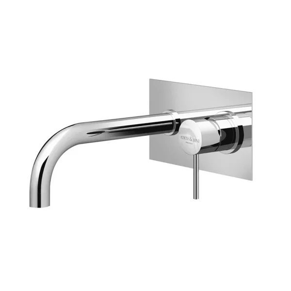 45115 – Monocomando lavabo a muro piastra singola