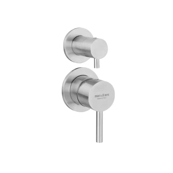 55134 – Monocomando doccia incasso con deviatore piastra slim