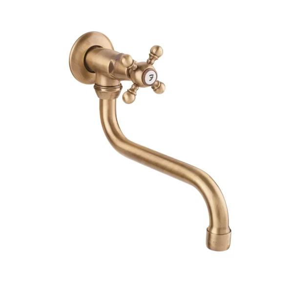 62526 – Rubinetto snodo a muro 1/2″ vitone ceramico