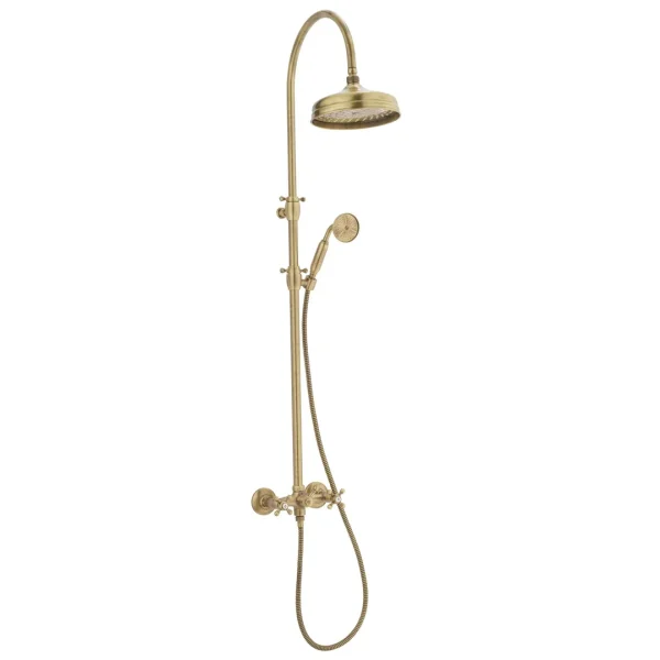62586 – Colonna doccia completa di doccia esterno deviatore integrato vitone ceramico