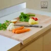 Asse Pasta, Legno Faggio, 50cm, Con bordo - immagine 4