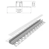 Profilo Per Piastrelle Ceramic Line Con Canalina Per Illuminazione Led Barre 2m Incasso A Scomparsa + Cover Luce Continua - immagine 3