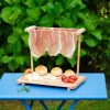 Tagliere appendi prosciutto in legno di faggio – L – 40×22.5×31⁷ - immagine 2