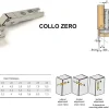 Cerniera Mini Diametro 26 mm 110° Ante Bagno Multiuso Collo 0 9 18 + Basetta - immagine 2