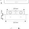 Multipresa Ufficio Scrivania da Incasso con 2 prese Schuko + 2 USB - immagine 3
