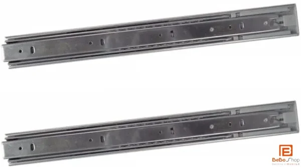 Guide Scorrevoli AMMORTIZZATE A Sfere H45 Cassetto Estrazione Totale