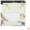 Coppia di Guide A Scomparsa Invisibili per Cassetto, Estrazione Totale - immagine 6