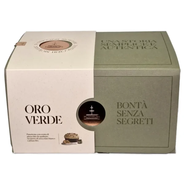 Panettone Fiasconaro Oro verde con crema di pistacchio – 1kg