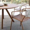 Set pranzo con sedia in metallo e corda Slot Rope e tavolo Daisy Vermobil - immagine 2