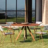Set pranzo con sedia in metallo e corda Slot Rope e tavolo Daisy Vermobil - immagine 4