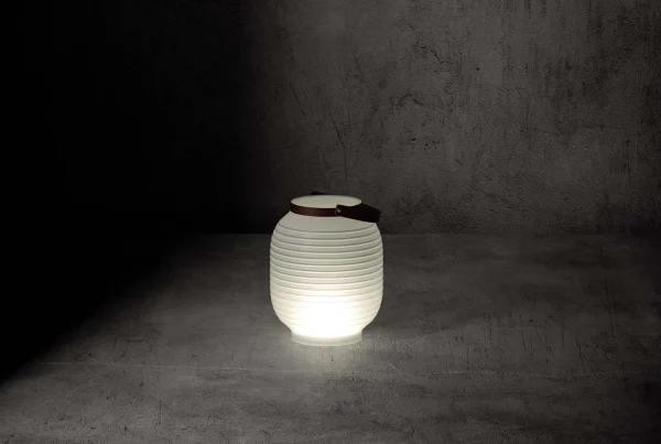 Vasetto miele arredo con luce Honey di Serralunga