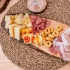 Tagliere ovale con manico bordo con corteccia cm 35x15x2.2 - immagine 11