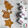 Set Tris con Vassoio Tagliere Albero di Natale + Vassoio Stella + Tagliere Renna - immagine 2