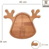 Set Tris con Vassoio Tagliere Albero di Natale + Vassoio Stella + Tagliere Renna - immagine 3