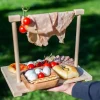 Tagliere appendi prosciutto in legno di faggio – S – 31x18x25,5 - immagine 7