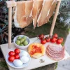 Tagliere appendi prosciutto in legno di faggio – S – 31x18x25,5 - immagine 5