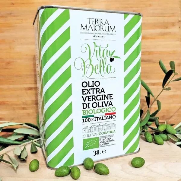 Vita Bella Olio Extravergine di oliva Biologico in lattina