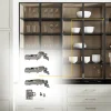 Cerniera Ammortizzata per Anta Mobile con Telaio in Alluminio e vetrine - immagine 3