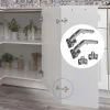 Coppia di Cerniere per Porte ad Angolo Apertura 135° Adatte per un Spessore Compreso Tra 14 e 24mm - immagine 4