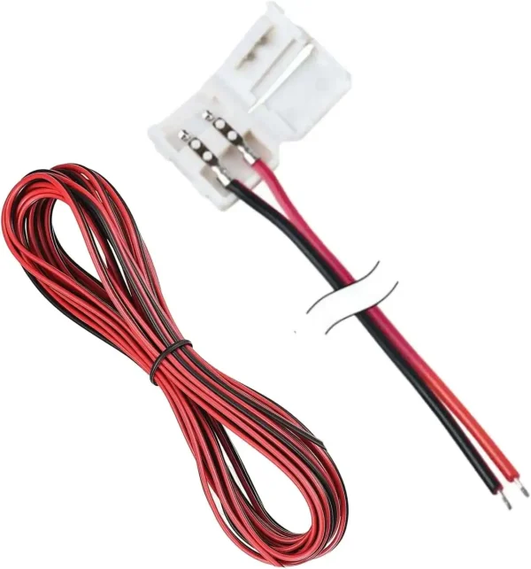 Connettore Striscia LED di Larghezza 8mm Cavo 2 Metri Collegamento Rapido Senza Saldature
